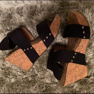 Lucky Brand Cork Wedges